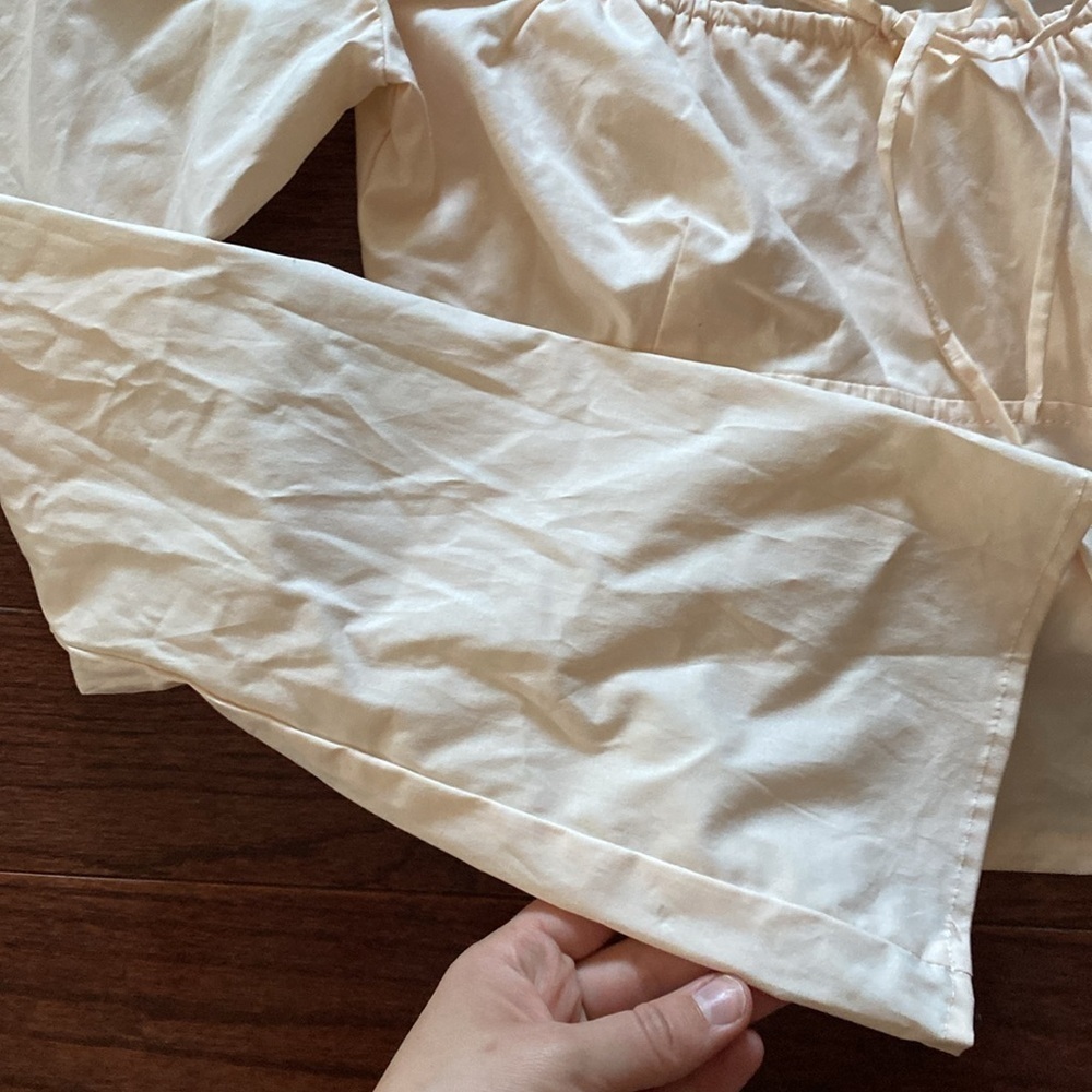 Wild fable Cream Long Sleeve Blouse - Picture 5 of 7
